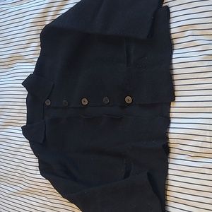 Vintage black collared cardigan